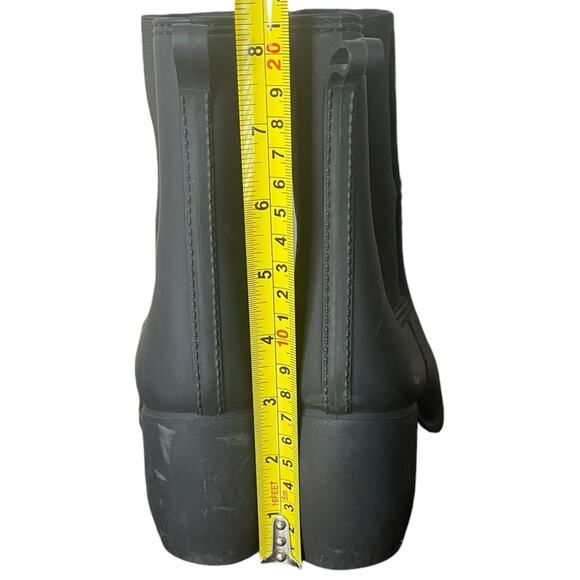 JEFFREY CAMPBELL Matte Black Rainy‎ Day Rain Boots Women's Size 7 - Picture 4 of 7